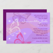 BOUTEILLES & ÉTOILES Invitation Bat mitzvah (Devant / Derrière)
