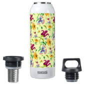 Bouteilles Isotherme Fleurs jolies et sauvages (Ouvert)