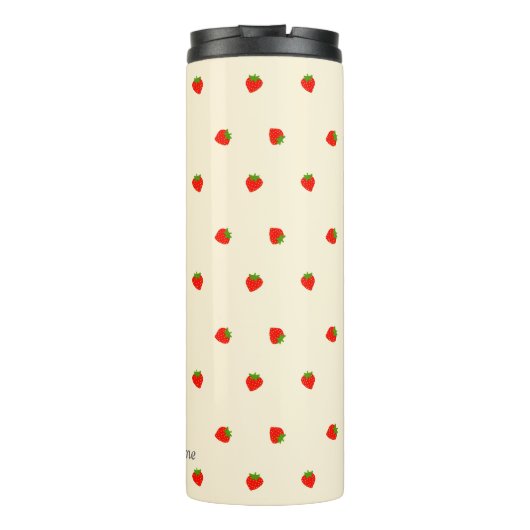 BOUTEILLES ISOTHERMES 名前　カスタム　いちご（アイボリー）  タンブラー (Dos)