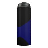 Bouteilles Isothermes 1007 Art Abstrait Noir Et Bleu (Devant)