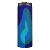 Bouteilles Isothermes 1007 Art Abstrait Noir Et Bleu (Dos)