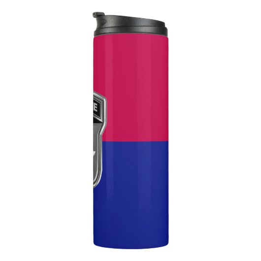 Bouteilles Isothermes 101e division aéroportée Aigle hurlant en argent (Tourné sur la droite)