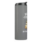 Bouteilles Isothermes 20 ans au travail 20e anniversaire de travail (Tourné sur la gauche)