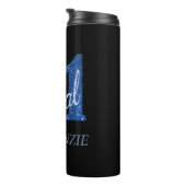 Bouteilles Isothermes 21 et juridique | Parties scintillant Blue Faux 21 (Tourné sur la droite)