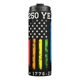 Bouteilles Isothermes 250 Ans de Drapeau de Fierté LGBT Américain 250e A