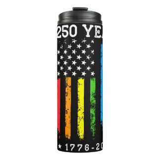 Bouteilles Isothermes 250 Ans de Drapeau de Fierté LGBT Américain 250e A
