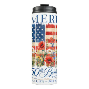 Bouteilles Isothermes 250e anniversaire USA Femmes 4 juillet Amérique 25