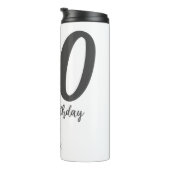 Bouteilles Isothermes 30e anniversaire ajouter nom date année noir modèl (Tourné sur la droite)