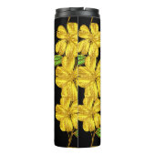 Bouteilles Isothermes 3 fleurs jaunes (Dos)