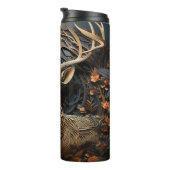 Bouteilles Isothermes 3d Gros Antler Buck Deer Rustique (Tourné sur la droite)