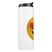 Bouteilles Isothermes 3d yellow smiling emoji face with heart shaped eye (Tourné sur la gauche)