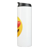 Bouteilles Isothermes 3d yellow smiling emoji face with heart shaped eye (Tourné sur la droite)