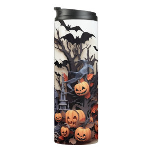 Bouteilles Isothermes 3e Halloween Citrouille Maison hantée