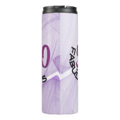 Bouteilles Isothermes 50 et fabuleux Anniversaire Purple & Black Typogra (Dos)