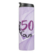 Bouteilles Isothermes 50 et fabuleux Anniversaire Purple & Black Typogra (Tourné sur la droite)