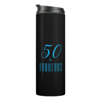 50 & Fabuleux Ciel bleu noir Anniversaire