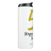 Bouteilles Isothermes 50e anniversaire ajouter nom date année noire modè (Tourné sur la gauche)