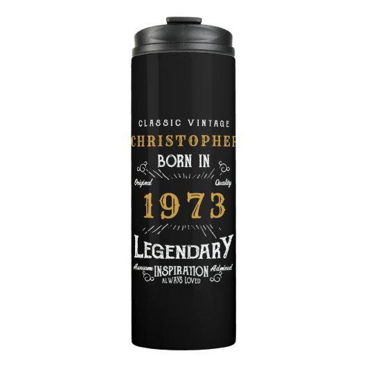 Bouteilles Isothermes 50th Birthday 1973 Legendary Black Gold Ajouter un (Devant)