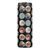 Bouteilles Isothermes 5 Photo Bordure Cercle - Blanc Noir (Dos)