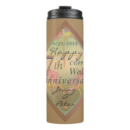 Bouteilles Isothermes 7th Wedding Anniversary Gift Bag (Devant)