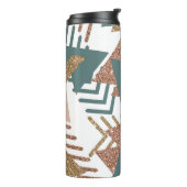 Bouteilles Isothermes 80s rétro Abstrait | les années 70 Palette Vert et (Tourné sur la gauche)