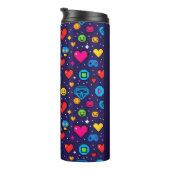 Bouteilles Isothermes 8-Bit Pixel Gaming Insulated Travel Tumbler (Tourné sur la droite)