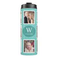 8 Photos Turquoise Motif Photo Collage