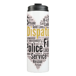 Bouteilles Isothermes 911 Dispatcher Word Cloud