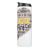 Bouteilles Isothermes 911 Dispatcher Word Cloud (Tourné sur la droite)