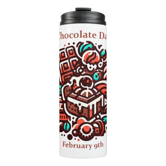 Bouteilles Isothermes 9 février - Journée du chocolat (Devant)