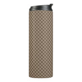 Bouteilles Isothermes À damiers beige Motif (Tourné sur la gauche)