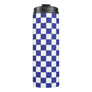 Bouteilles Isothermes à damiers bleu et blanc