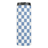 Bouteilles Isothermes à damiers bleu/gris et blanc (Dos)