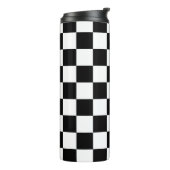 Bouteilles Isothermes à damiers carré noir et blanc (Tourné sur la gauche)