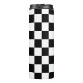 Bouteilles Isothermes à damiers carré noir et blanc (Dos)