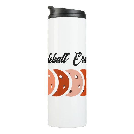 Bouteilles Isothermes À l'ère de mon Pickleball - Orange Vibes Design T- (Tourné sur la droite)