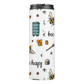 Bouteilles Isothermes Abeille joyeux jolies abeilles mot art (Dos)