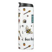 Bouteilles Isothermes Abeille joyeux jolies abeilles mot art (Tourné sur la droite)