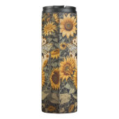 Bouteilles Isothermes Abeille vintage et tournesol (Dos)