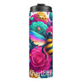 Bouteilles Isothermes Abeilles en effervescence : Arc-en-ciel, Rose Turq (Devant)