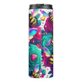 Bouteilles Isothermes Abeilles en effervescence : Arc-en-ciel, Rose Turq (Dos)