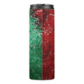 Bouteilles Isothermes Abstract Christmas Red Green Glitter (Dos)