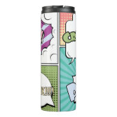 Bouteilles Isothermes Abstract creative concept comic pop art style blan (Dos)