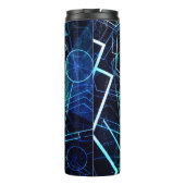 Bouteilles Isothermes Abstract Digital Geometric Data Blue Art (Dos)