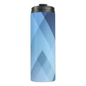 Bouteilles Isothermes Abstract light background. Blue triangle pattern. (Devant)
