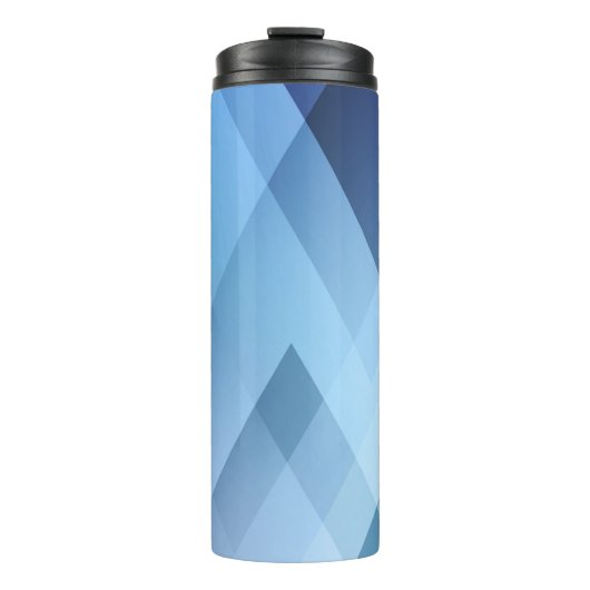 Bouteilles Isothermes Abstract light background. Blue triangle pattern. (Devant)