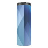 Bouteilles Isothermes Abstract light background. Blue triangle pattern. (Dos)