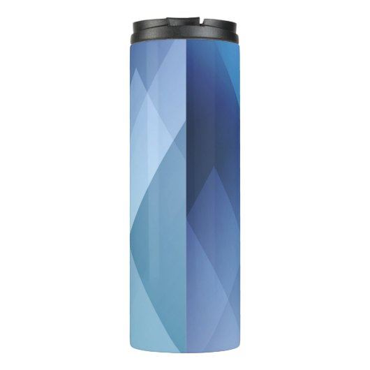 Bouteilles Isothermes Abstract light background. Blue triangle pattern. (Dos)