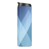 Bouteilles Isothermes Abstract light background. Blue triangle pattern. (Tourné sur la droite)
