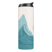 Bouteilles Isothermes Abstract mountain range landscape, flat scenery ba (Tourné sur la gauche)